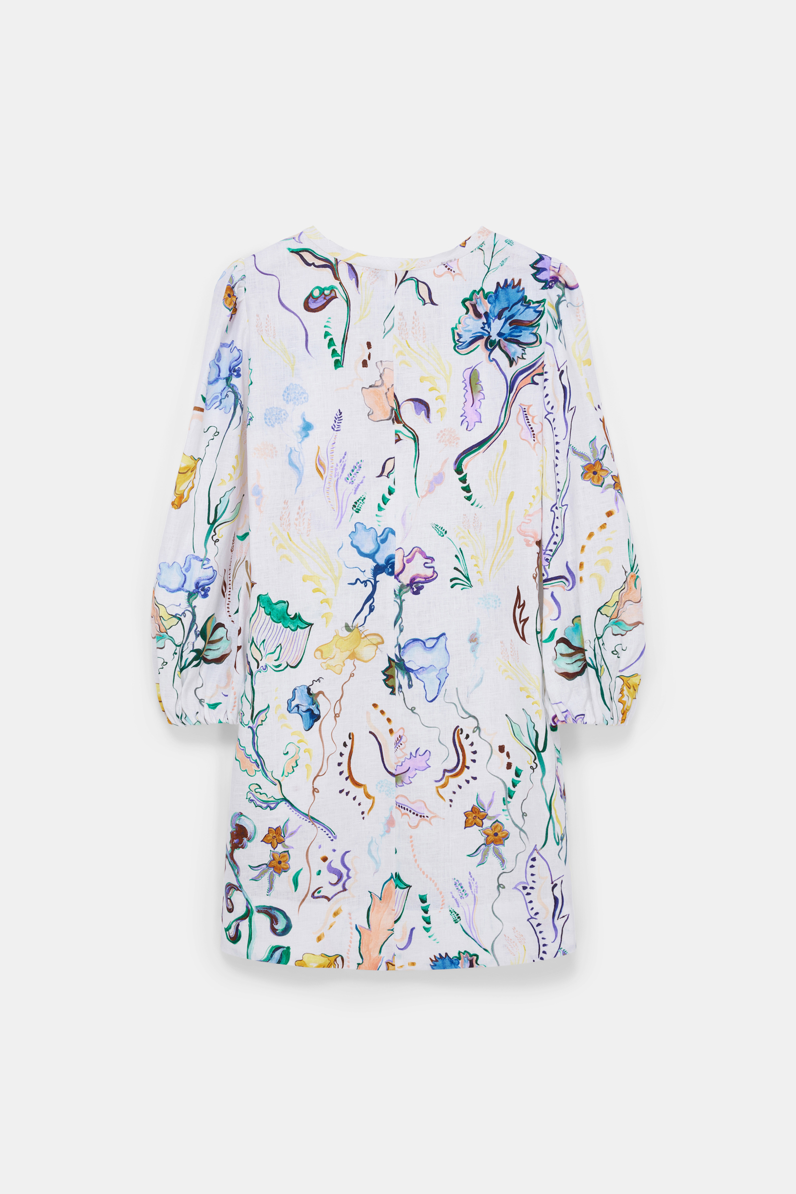 Dorothee Schumacher Shift Kleid aus Leinen mit Signature-Print Fairy Flower Print