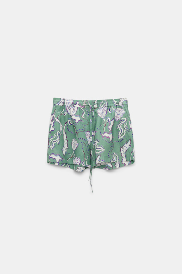 Dorothee Schumacher Crinkle printed ramie shorts wicked flower allover