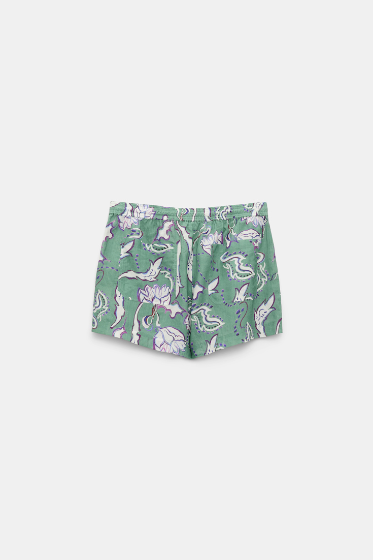 Dorothee Schumacher Shorts aus Ramie mit Signature Print wicked flower allover