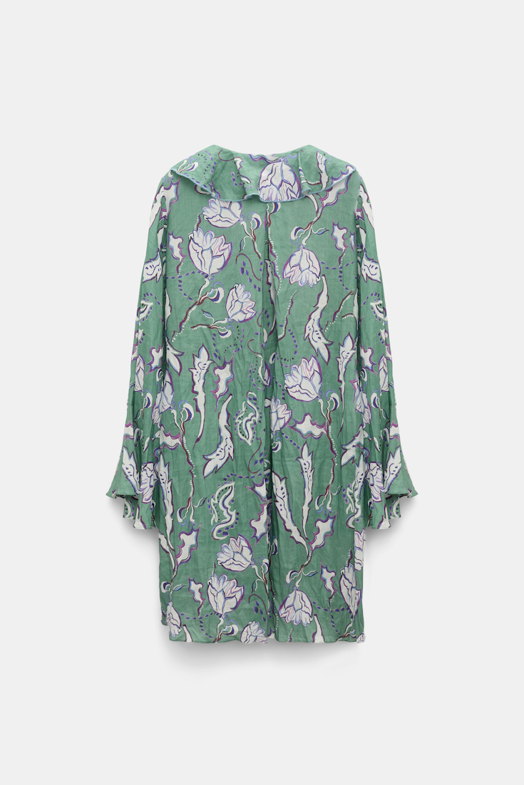 Dorothee Schumacher Kaftankleid aus Ramie mit Signature Print wicked flower allover
