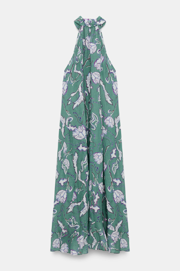 Dorothee Schumacher Crinkle printed ramie maxi dress wicked flower allover