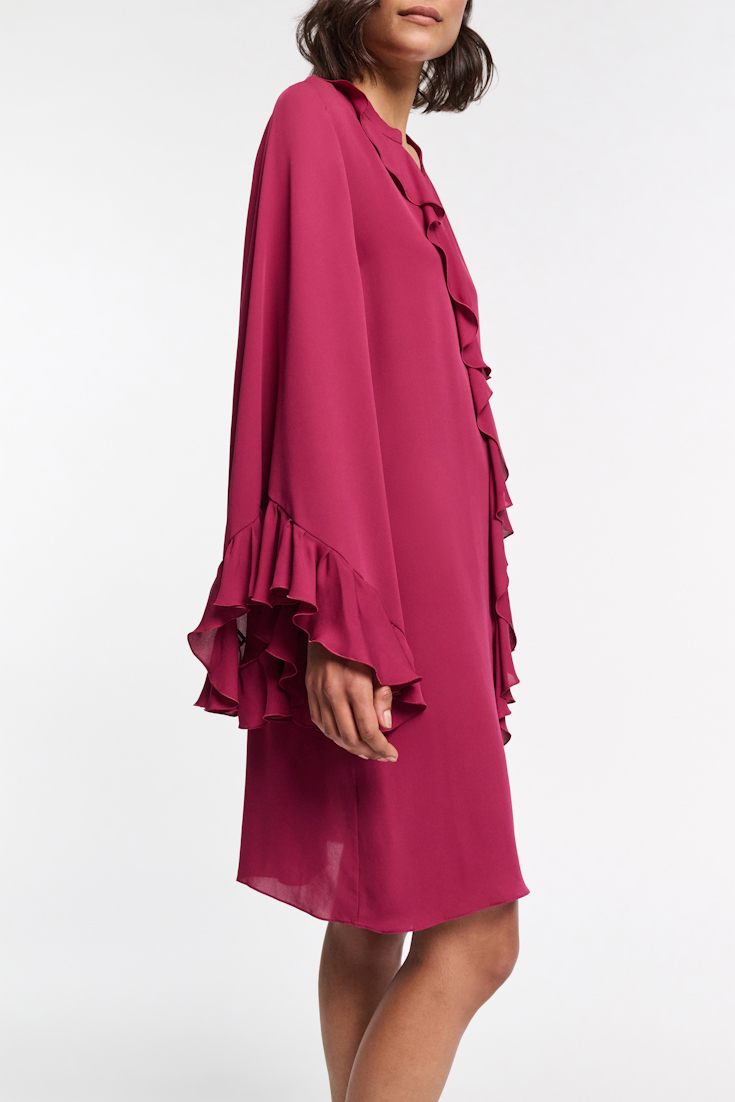 Dorothee Schumacher Kurzes Kleid mit Volant-Details berry