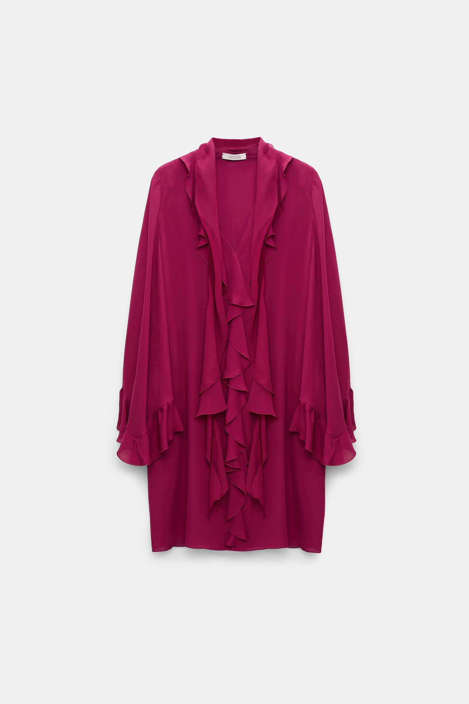 Dorothee Schumacher Kurzes Kleid mit Volant-Details berry