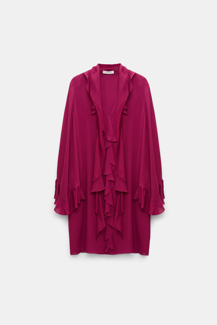 Dorothee Schumacher Kurzes Kleid mit Volant-Details berry
