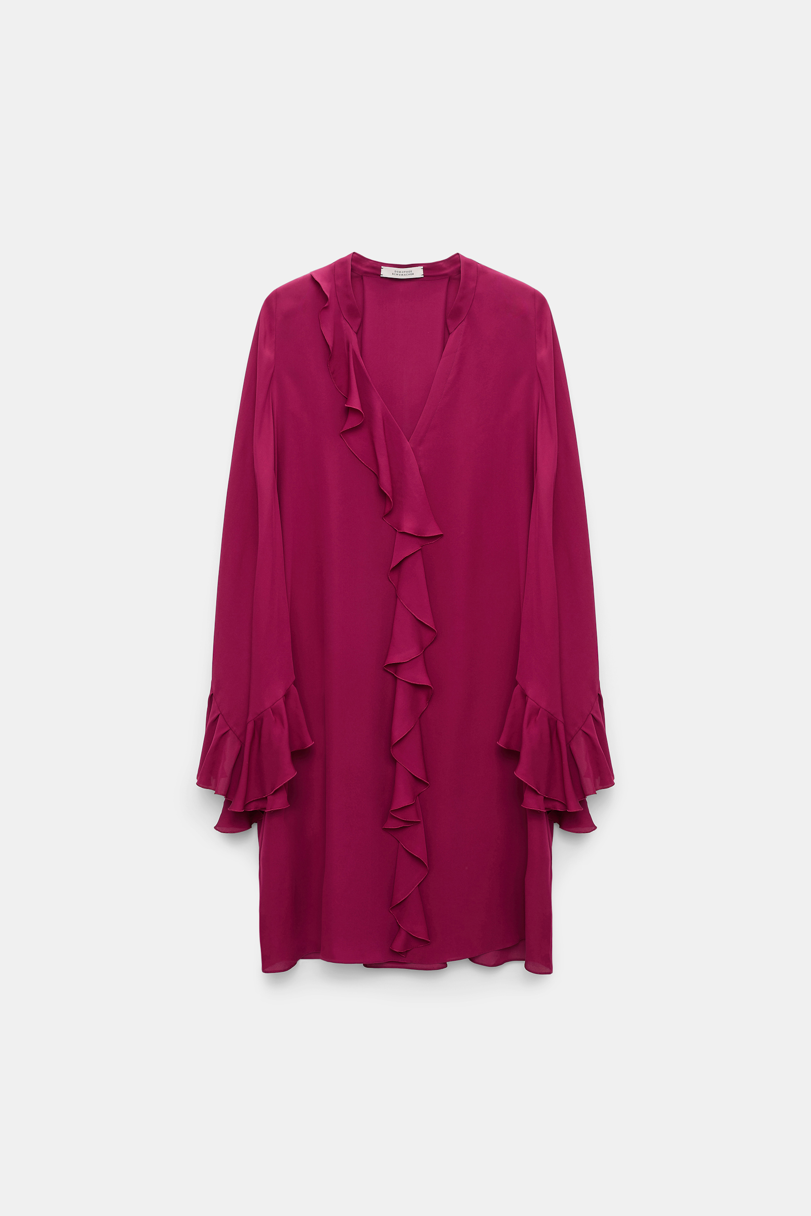 Dorothee Schumacher Kurzes Kleid mit Volant-Details berry