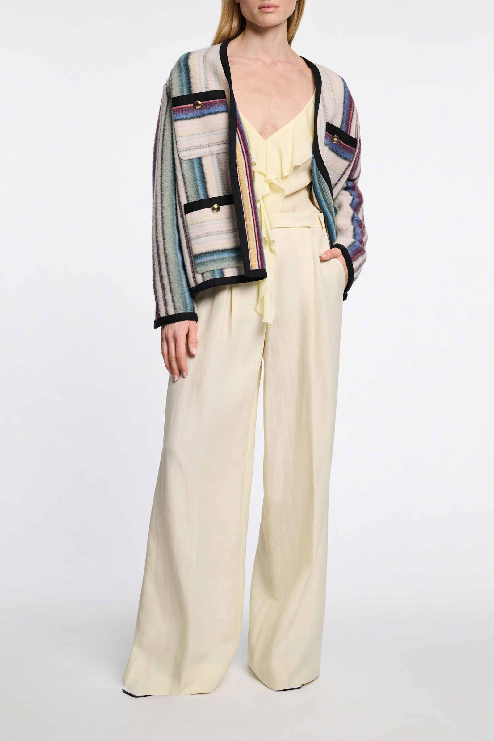 Dorothee Schumacher Top mit Volants light lemon
