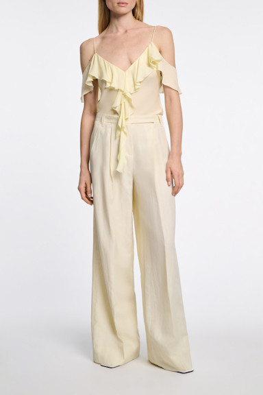 Dorothee Schumacher Top mit Volants light lemon