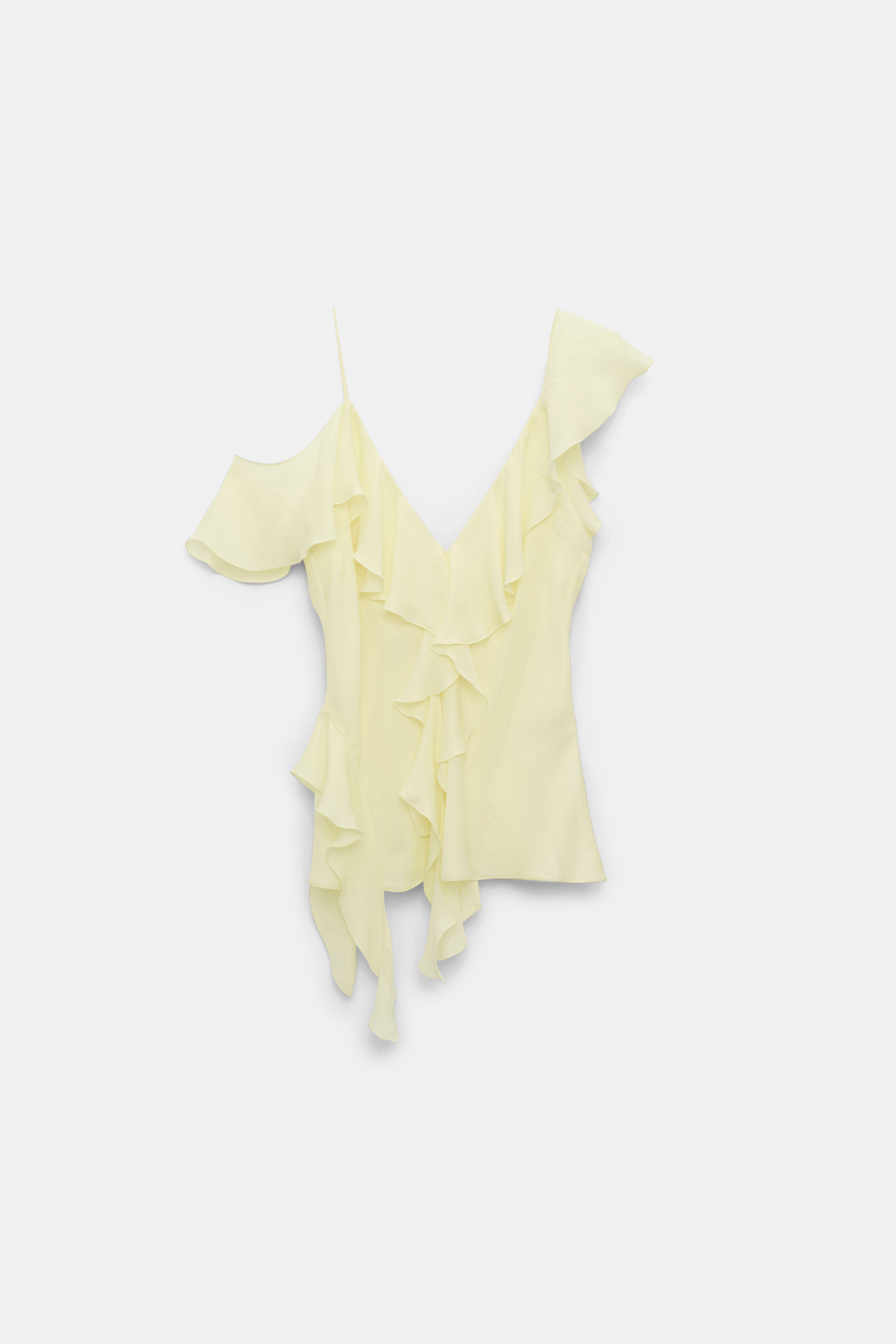 Dorothee Schumacher Top mit Volants light lemon