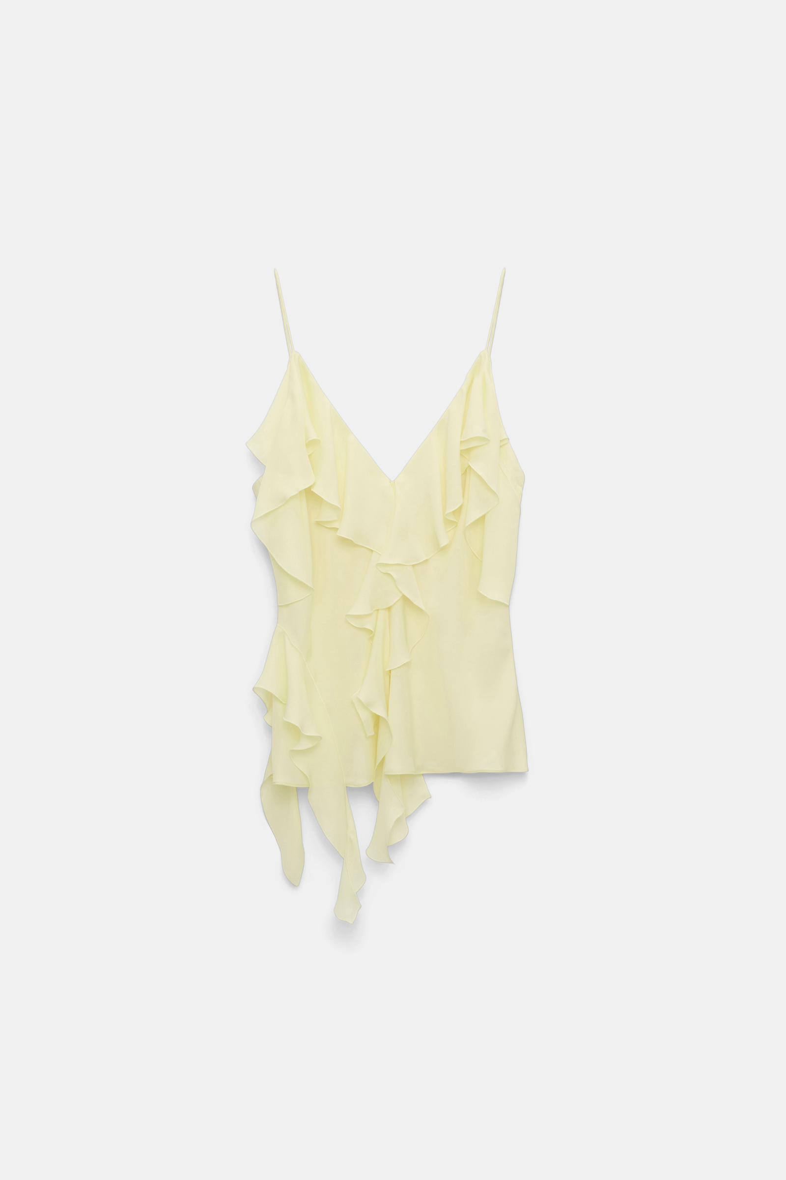 Dorothee Schumacher Top mit Volants light lemon