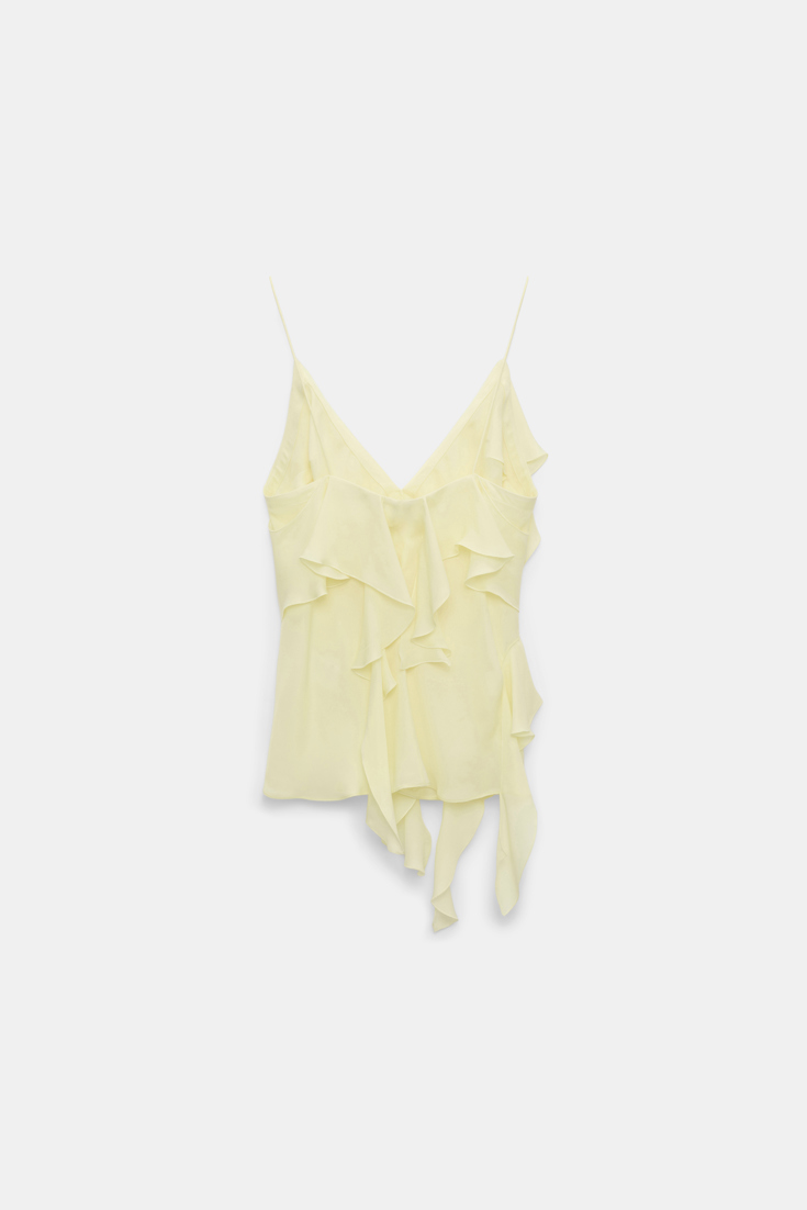Dorothee Schumacher Top mit Volants light lemon