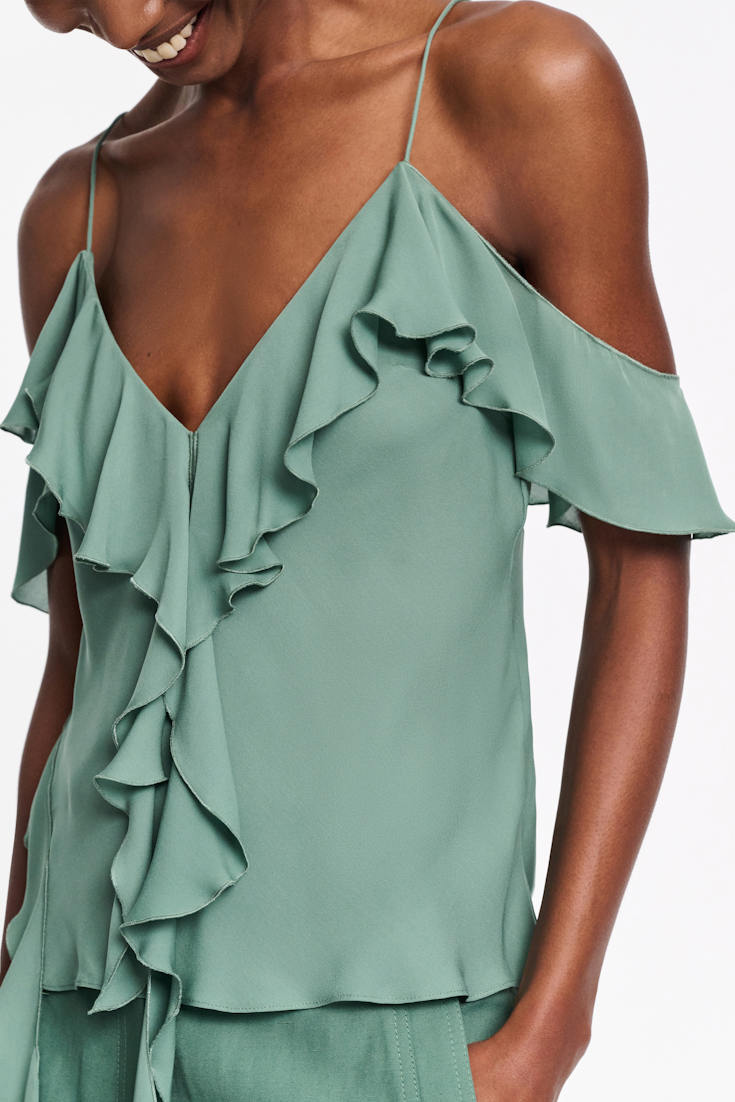 Dorothee Schumacher Top mit Volants jade