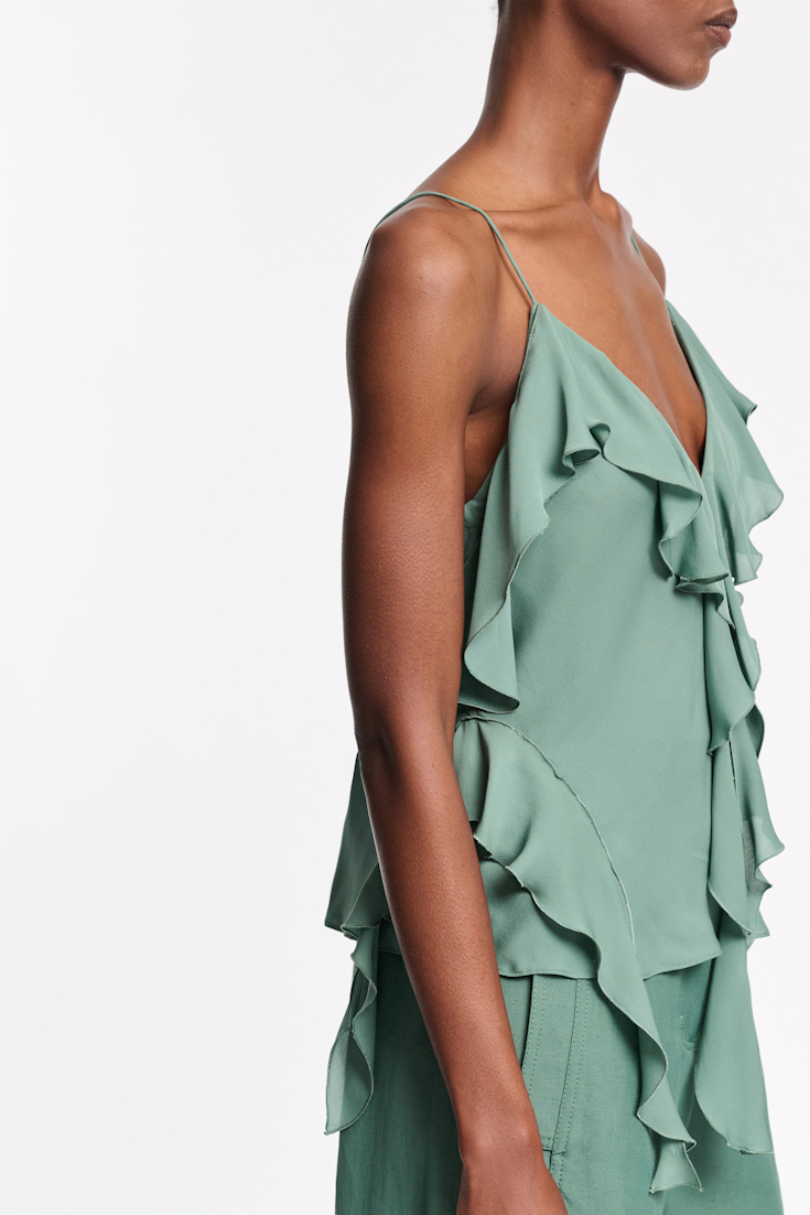 Dorothee Schumacher Top mit Volants jade