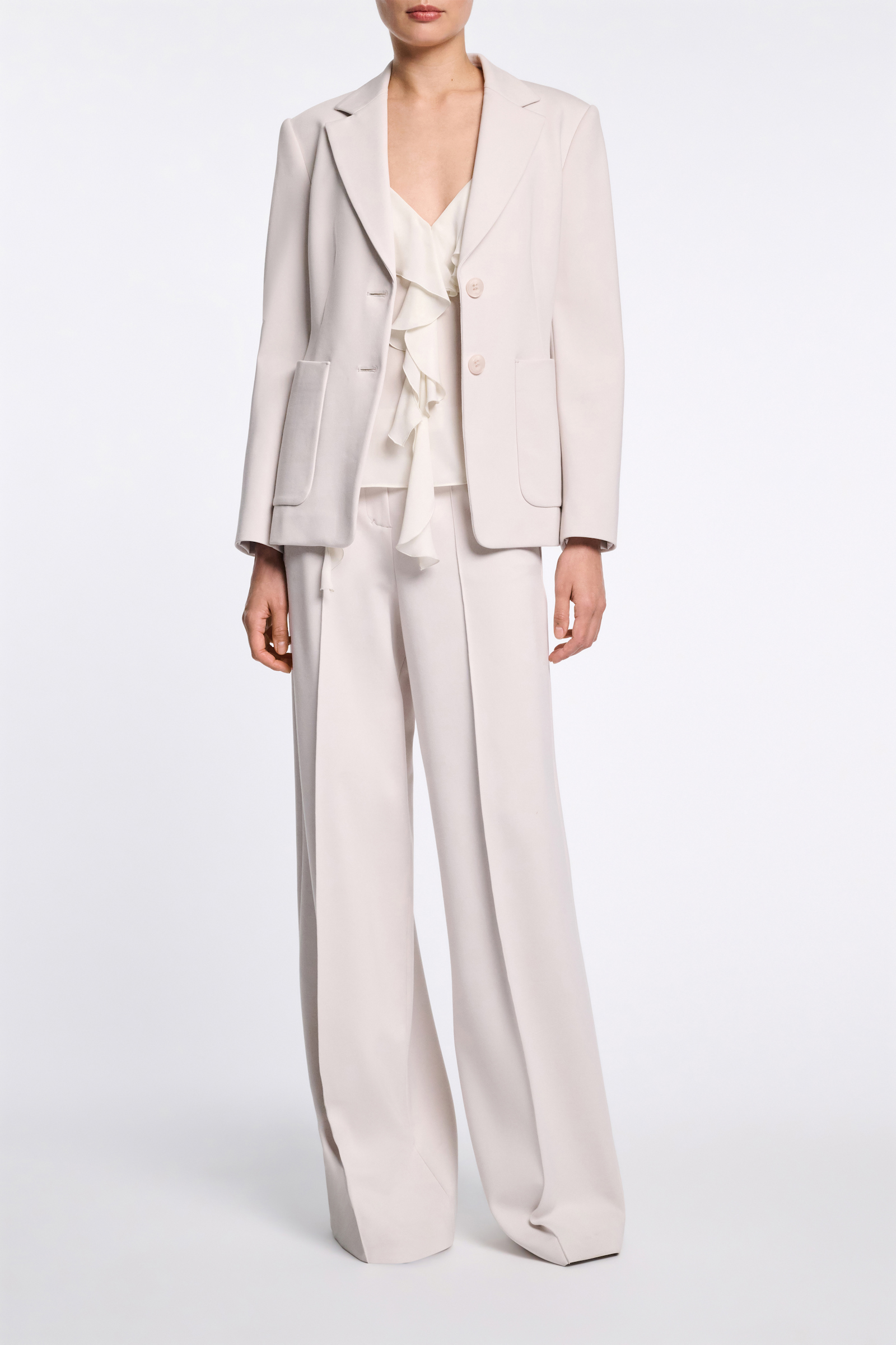 Dorothee Schumacher Top mit Volants shadow white