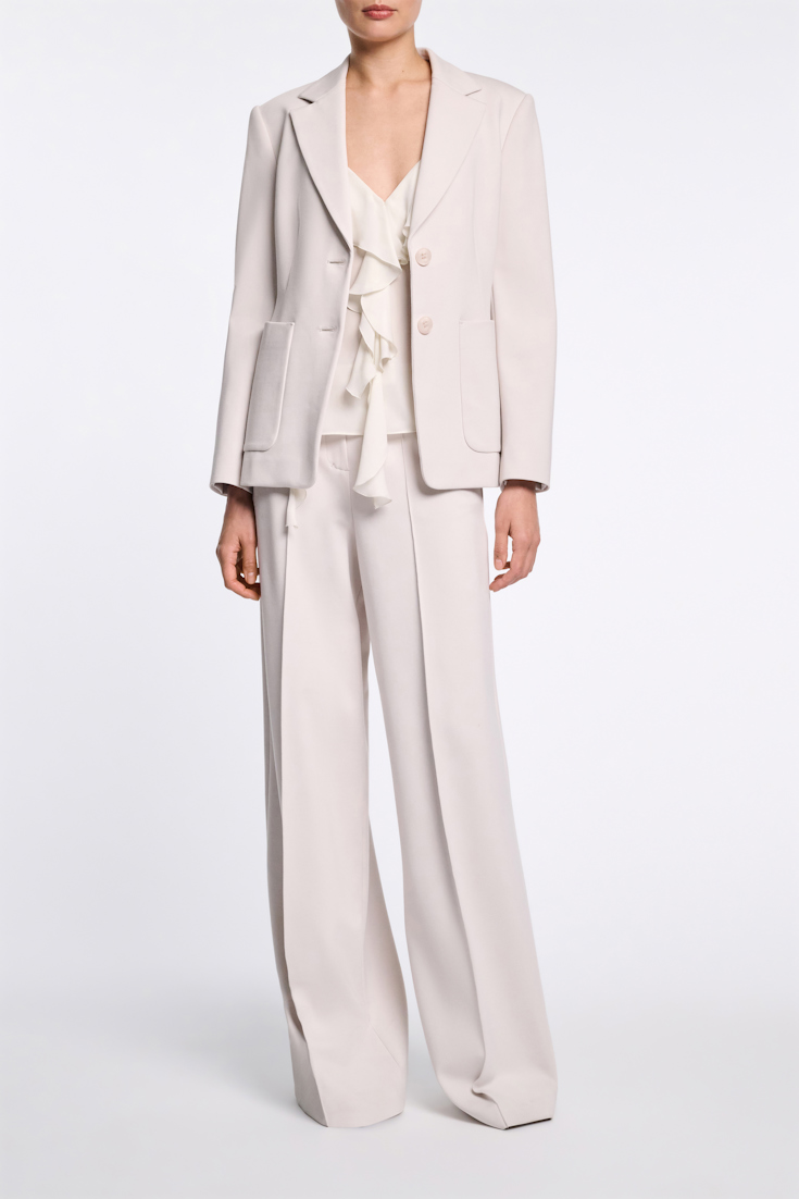 Dorothee Schumacher Top mit Volants shadow white