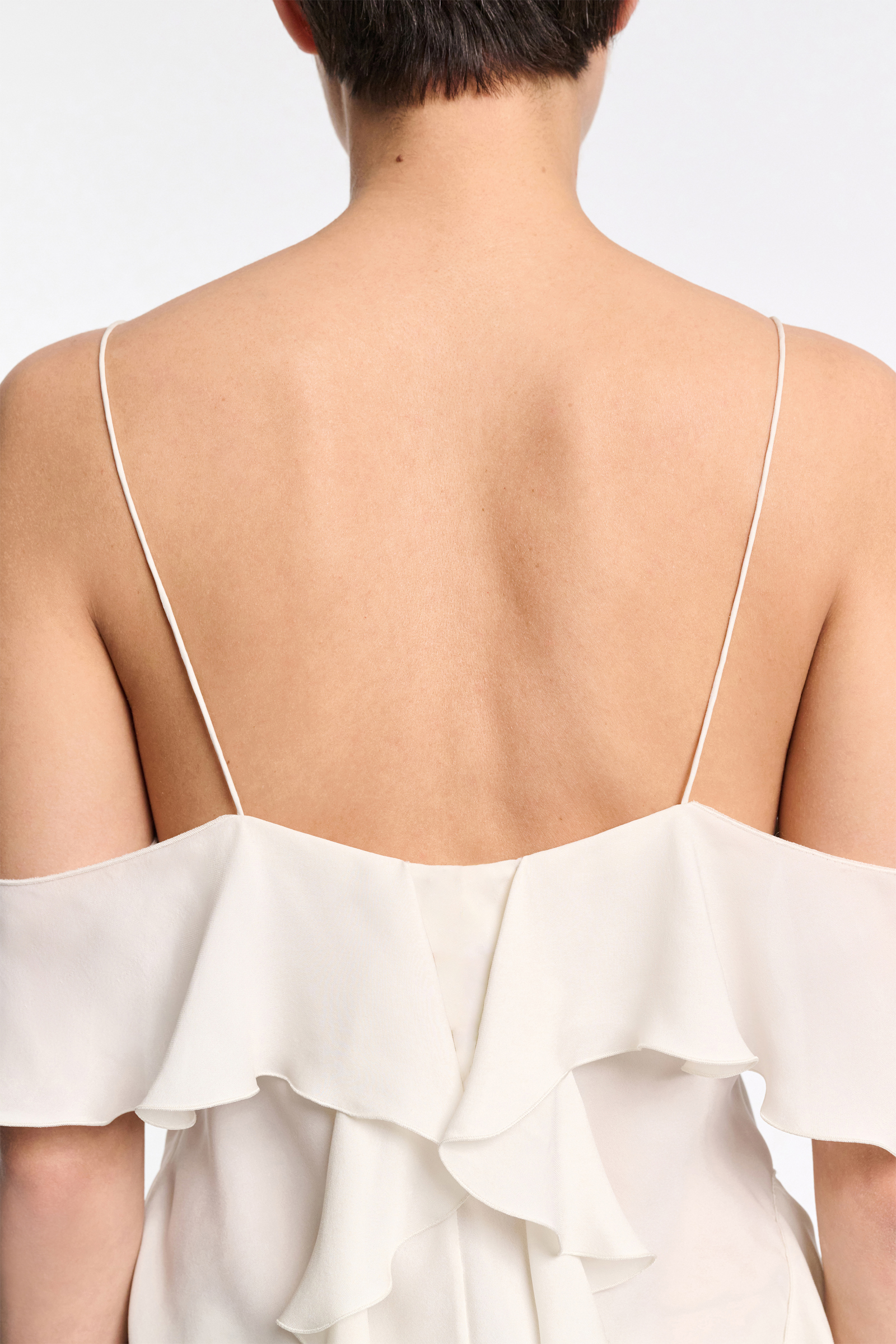Dorothee Schumacher Top mit Volants shadow white