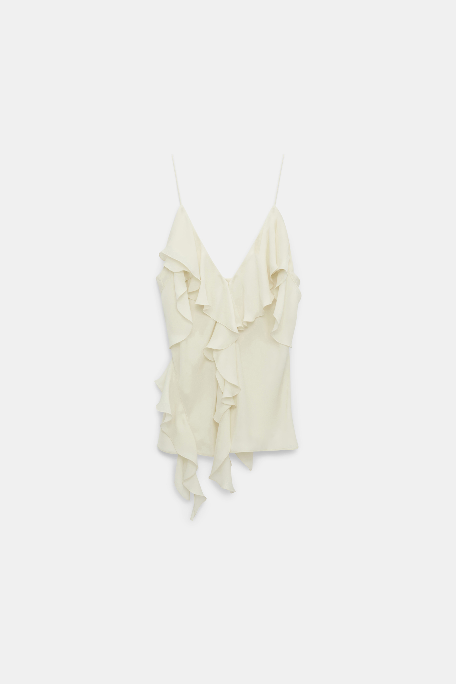 Dorothee Schumacher Top mit Volants shadow white