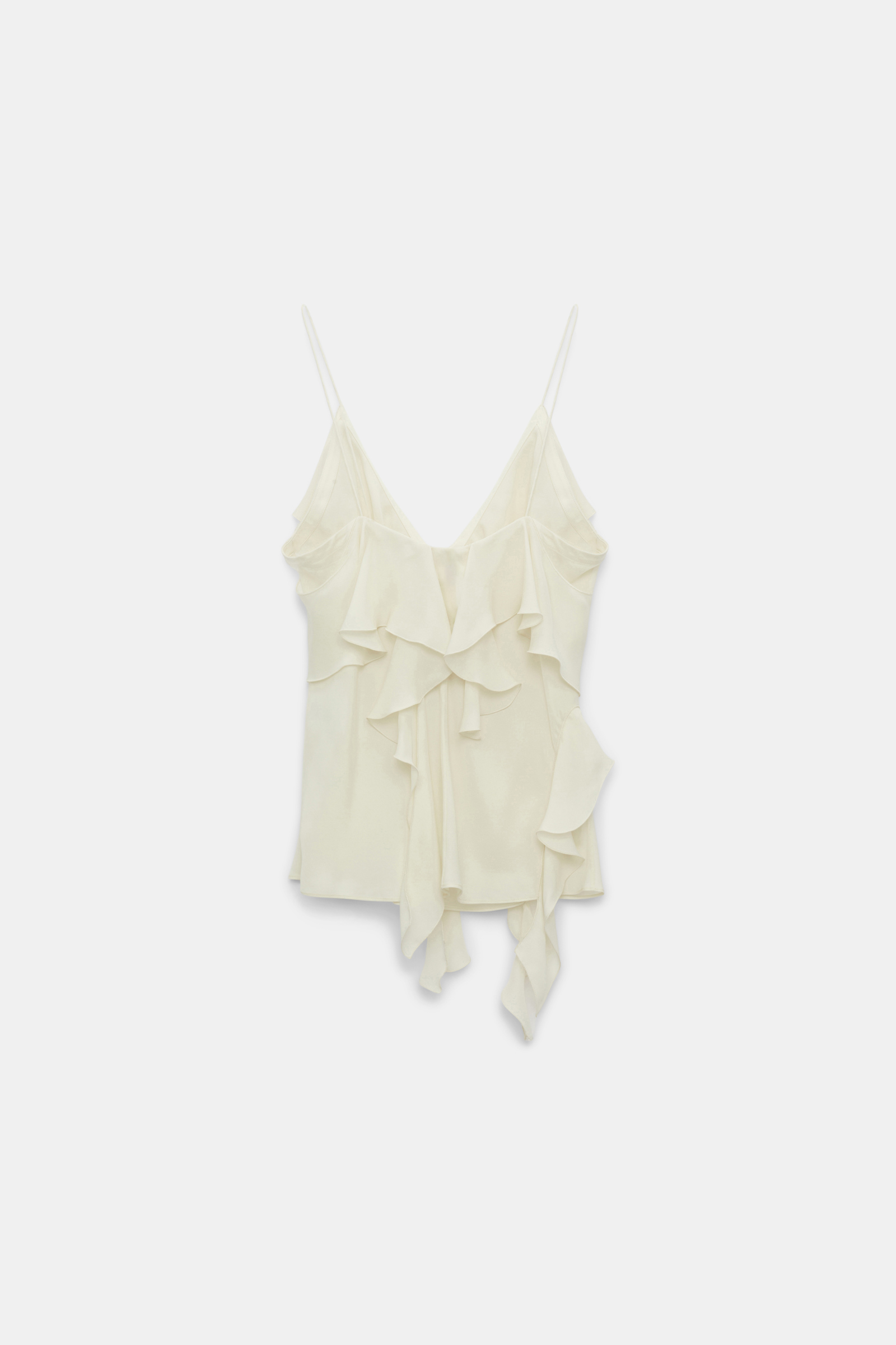 Dorothee Schumacher Top mit Volants shadow white