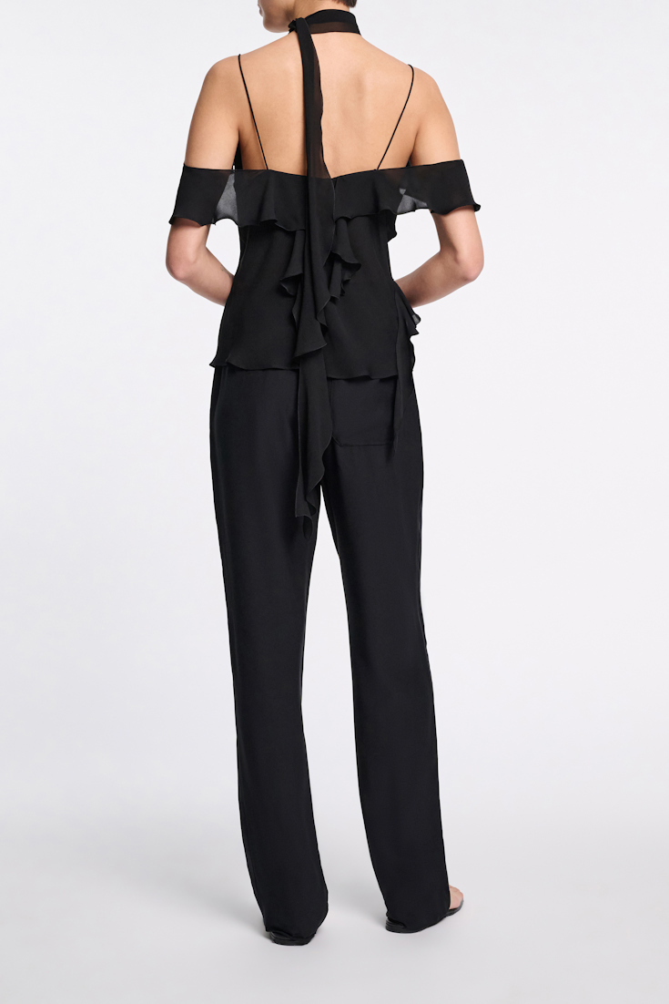 Dorothee Schumacher Top mit Volants pure black