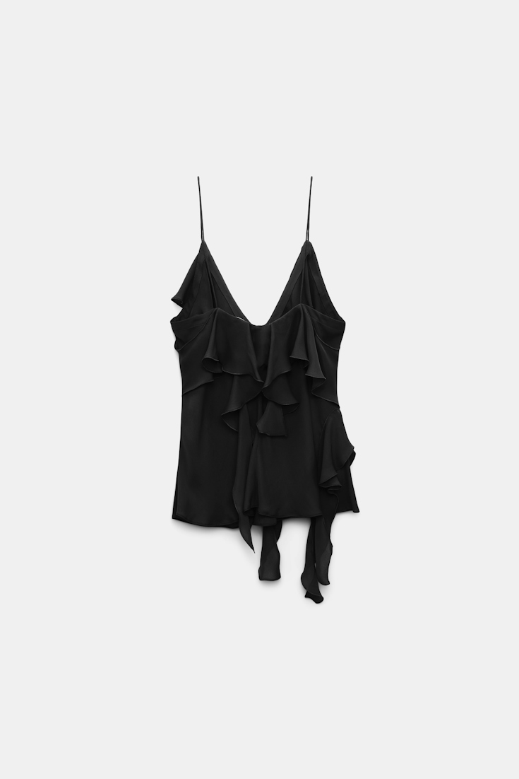 Dorothee Schumacher Top mit Volants pure black