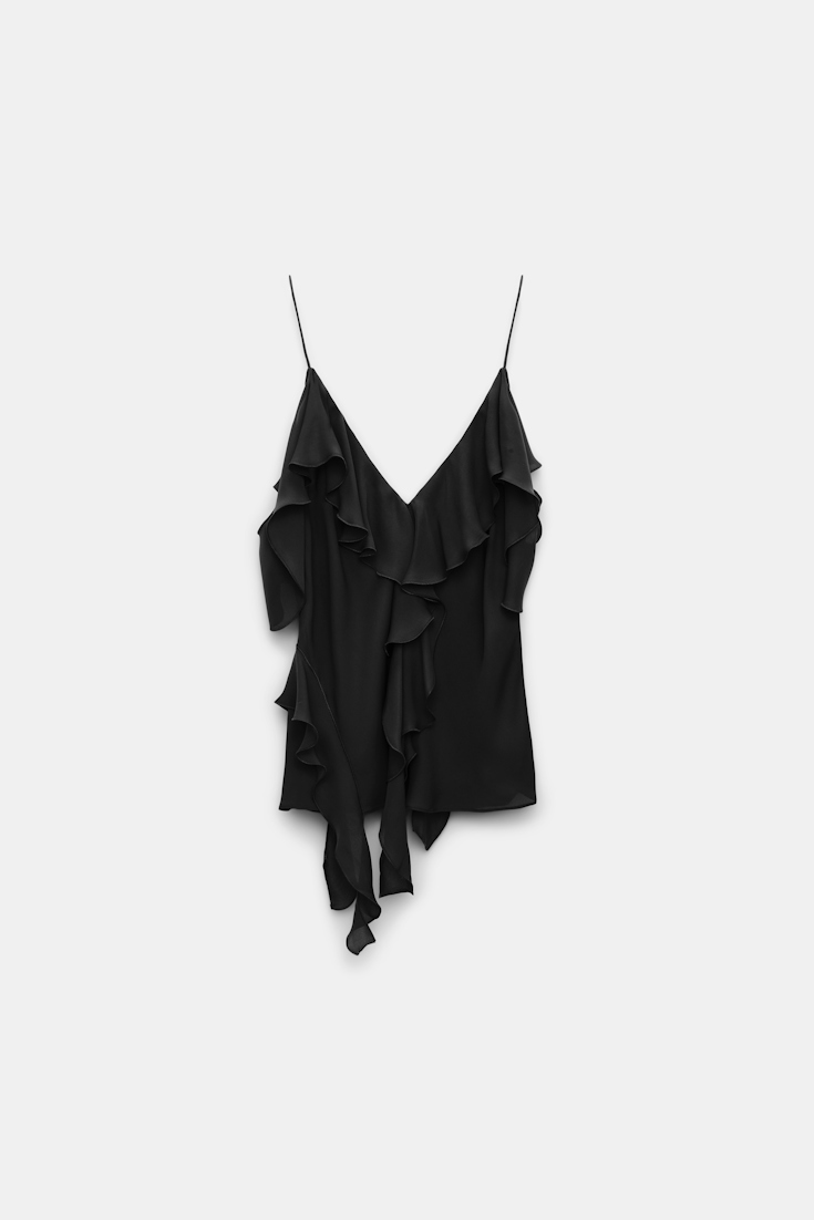Dorothee Schumacher Top mit Volants pure black