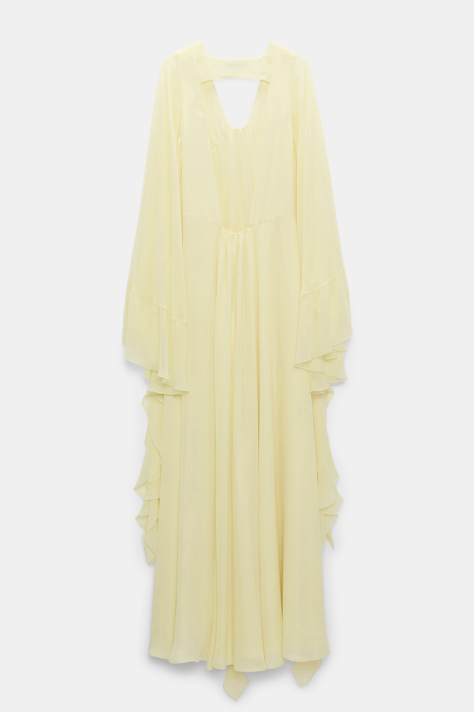 Dorothee Schumacher Maxikleid mit tiefem Rückenausschnitt light lemon