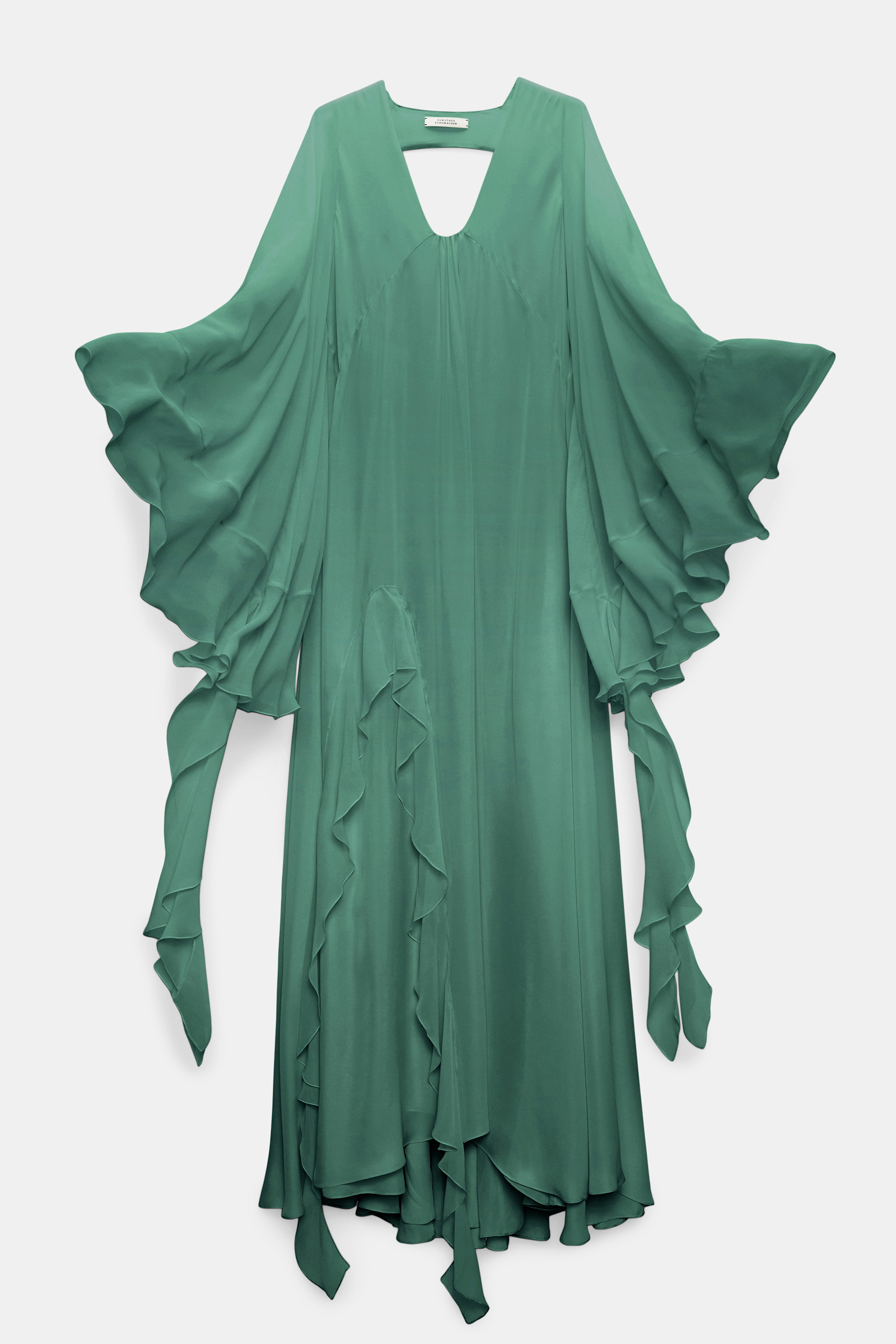Dorothee Schumacher Maxikleid mit tiefem Rückenausschnitt jade