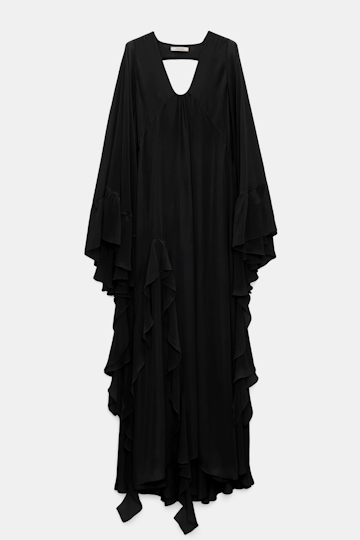 Dorothee Schumacher Maxikleid mit tiefem Rückenausschnitt pure black