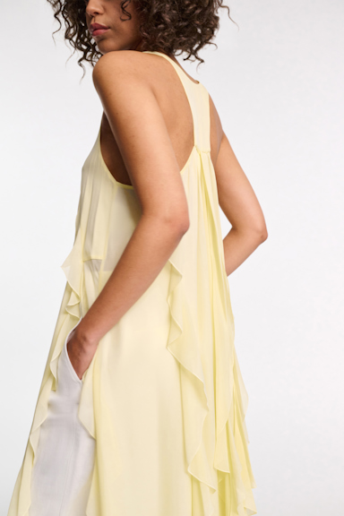 Dorothee Schumacher Silk georgette festival top light lemon