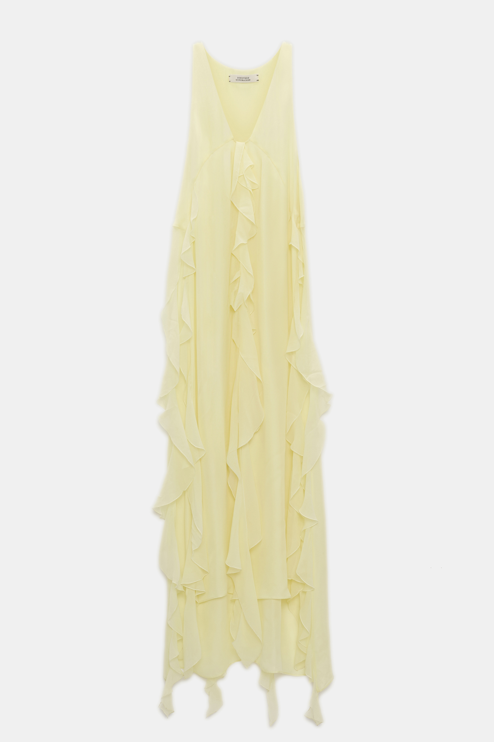 Dorothee Schumacher Silk georgette festival top light lemon