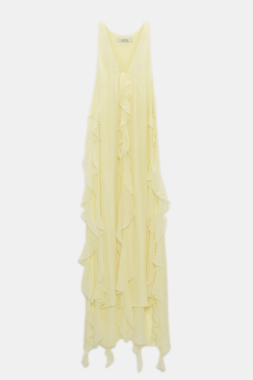 Dorothee Schumacher Silk georgette festival top light lemon