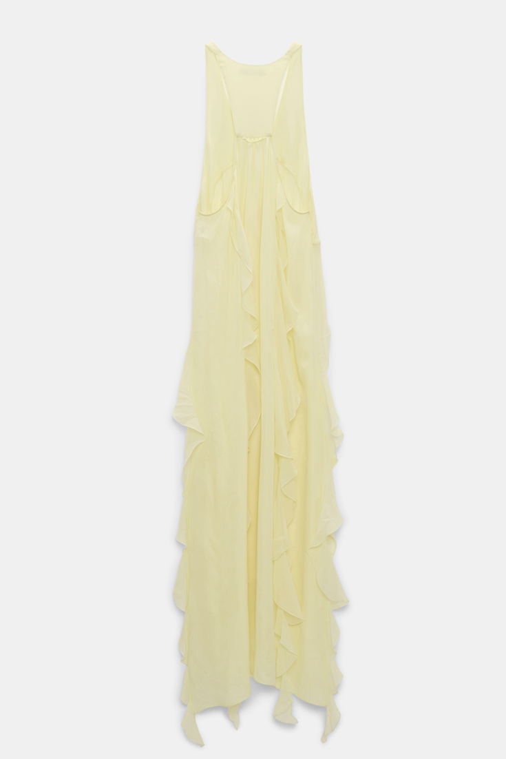 Dorothee Schumacher Silk georgette festival top light lemon