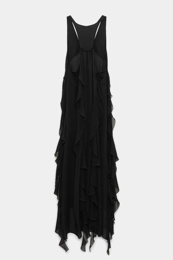 Dorothee Schumacher Silk georgette festival top pure black