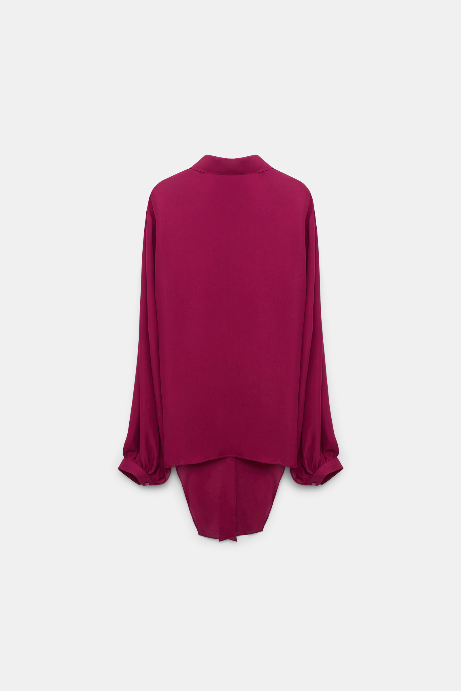 Dorothee Schumacher Silk georgette tie blouse berry