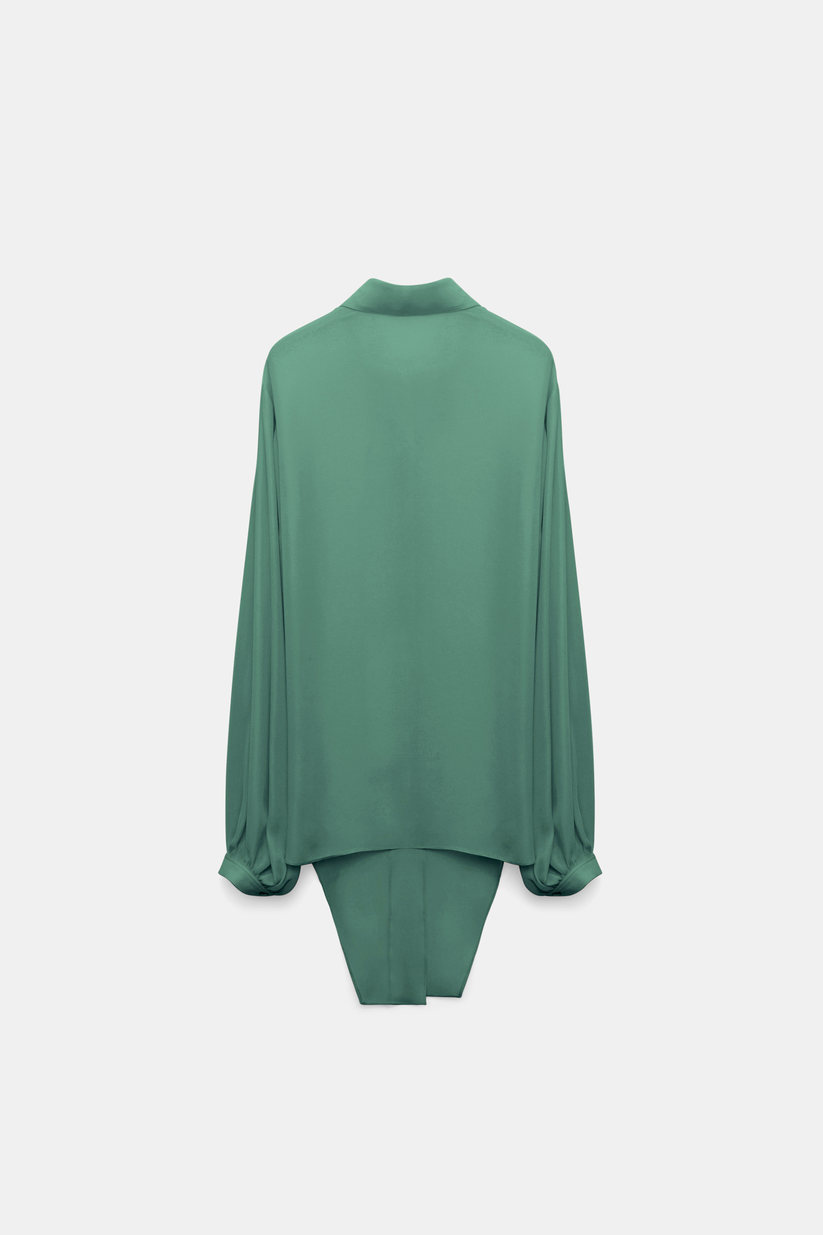 Dorothee Schumacher Bindebluse aus Seiden-Double-Georgette jade