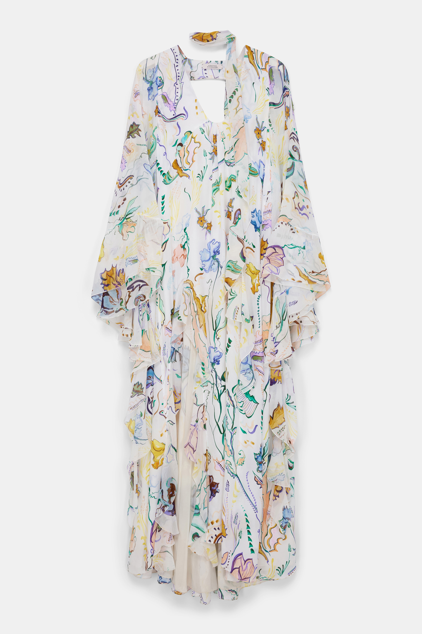 Dorothee Schumacher Maxi-Kleid mit Volants und Signature Print Fairy Flower Print