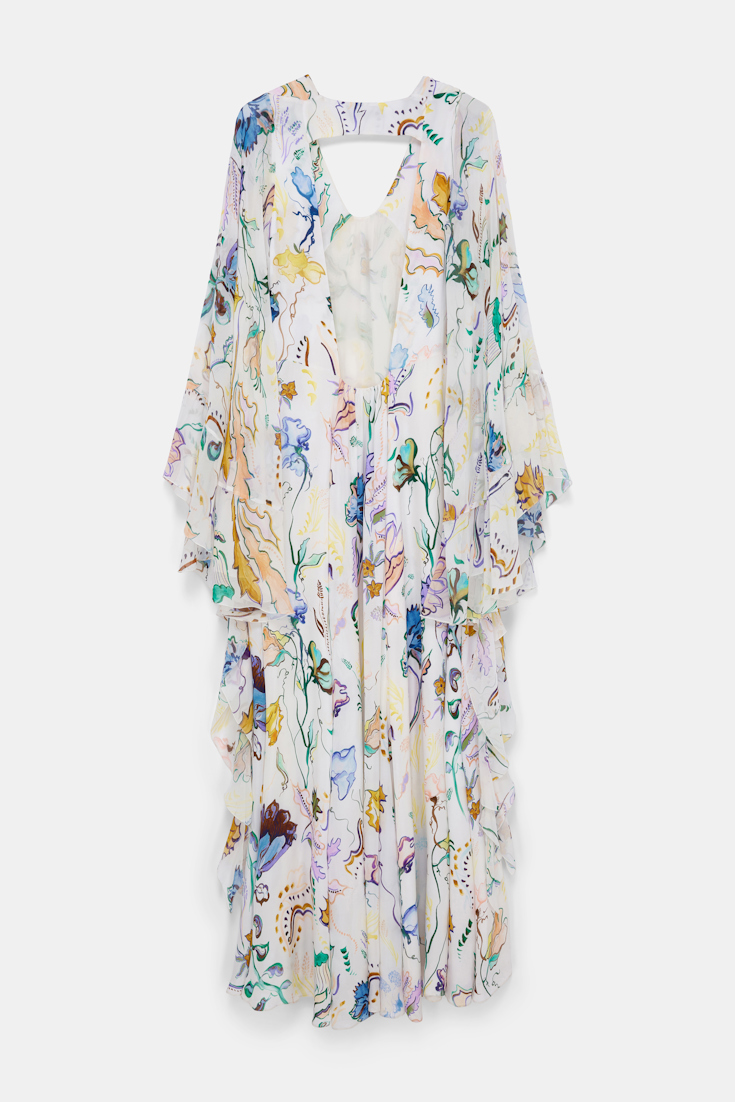Dorothee Schumacher Maxi-Kleid mit Volants und Signature Print Fairy Flower Print
