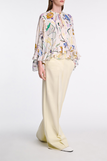 Dorothee Schumacher Cape-Bluse mit Signature-Print Fairy Flower Print