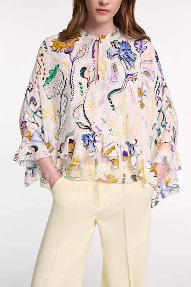 Dorothee Schumacher Cape-Bluse mit Signature-Print Fairy Flower Print