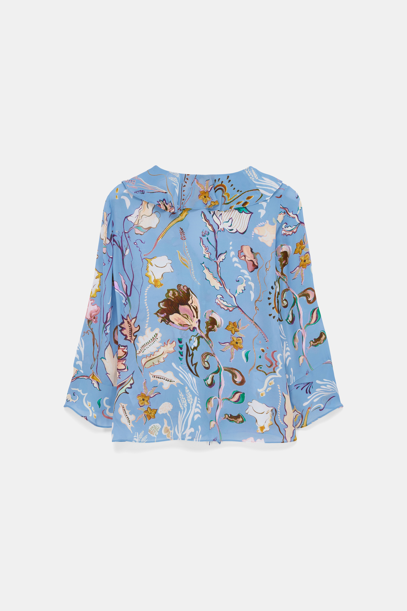 Dorothee Schumacher Printed silk georgette blouse wicked flower blue
