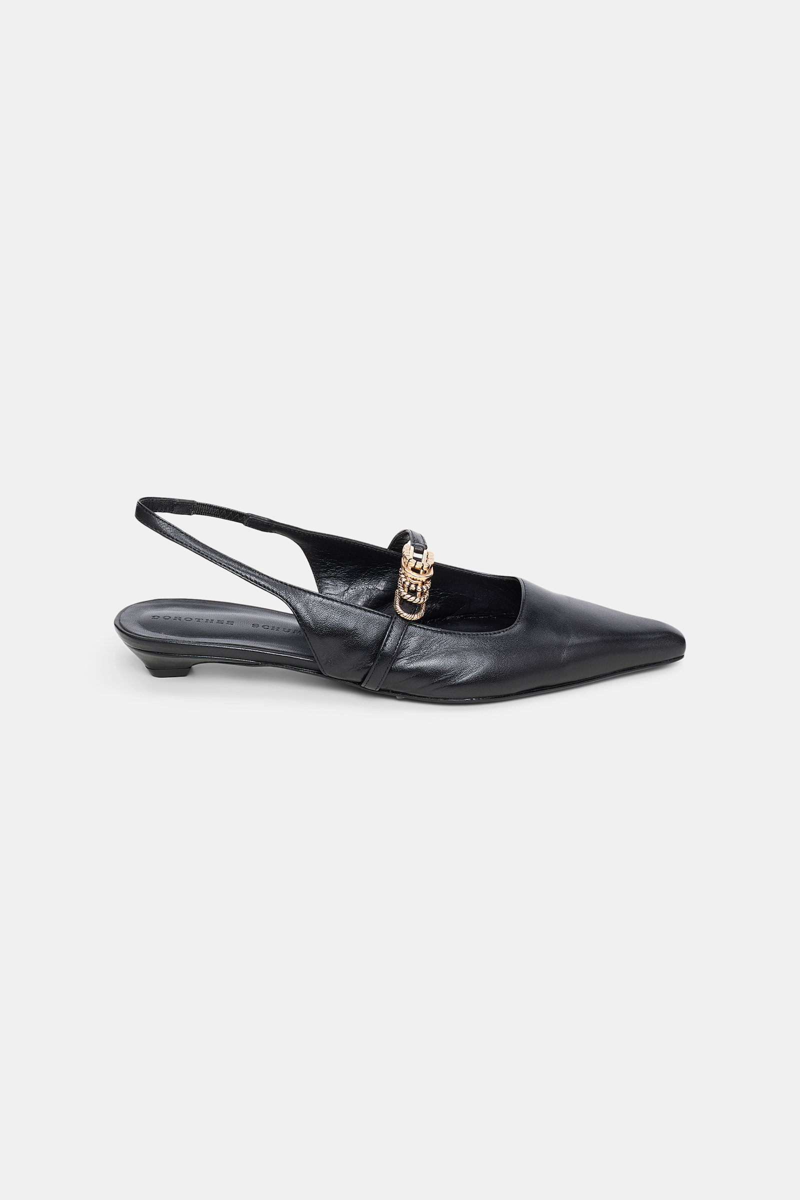 Dorothee Schumacher Slingbacks mit Micro Absatz pure black