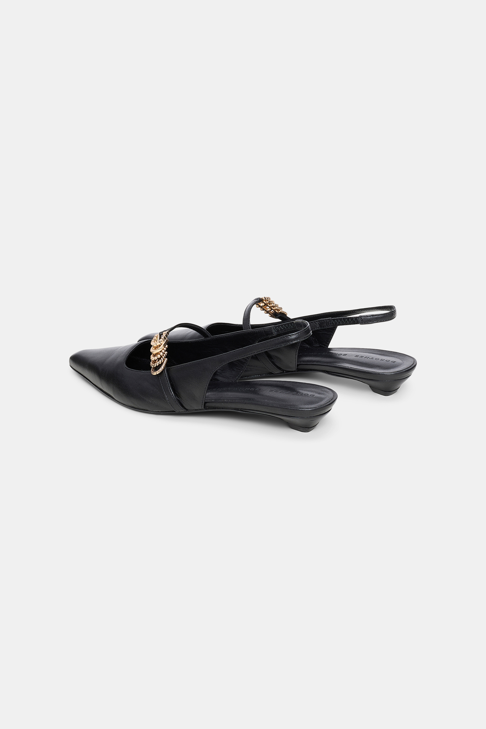 Dorothee Schumacher Slingbacks mit Micro Absatz pure black
