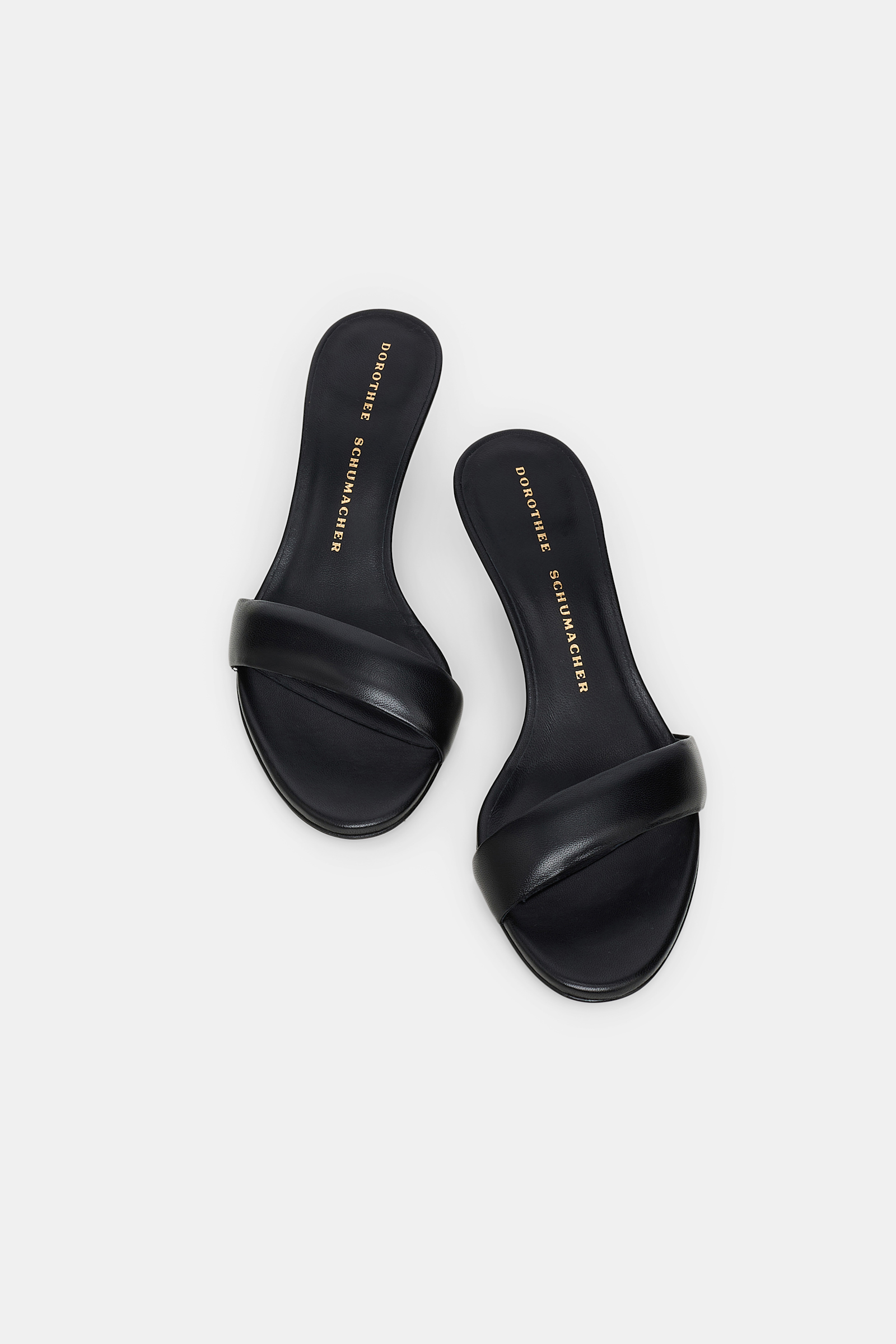 Dorothee Schumacher Mules mit Kitten-Heel pure black