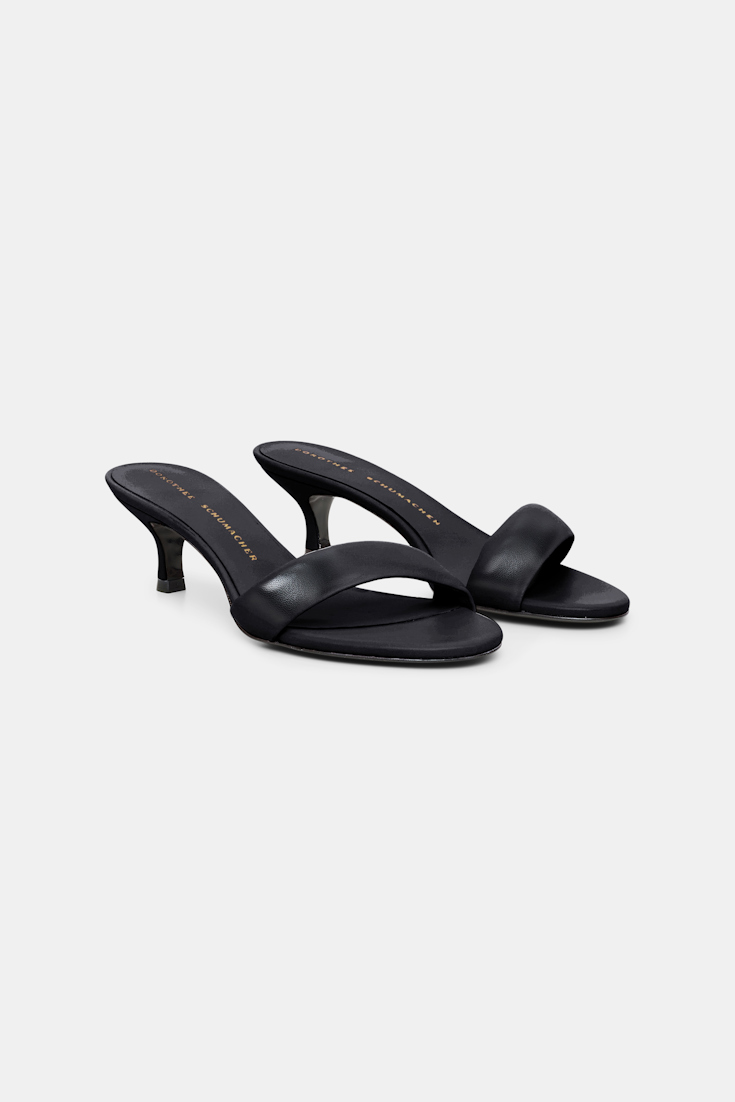 Dorothee Schumacher Mules mit Kitten-Heel pure black
