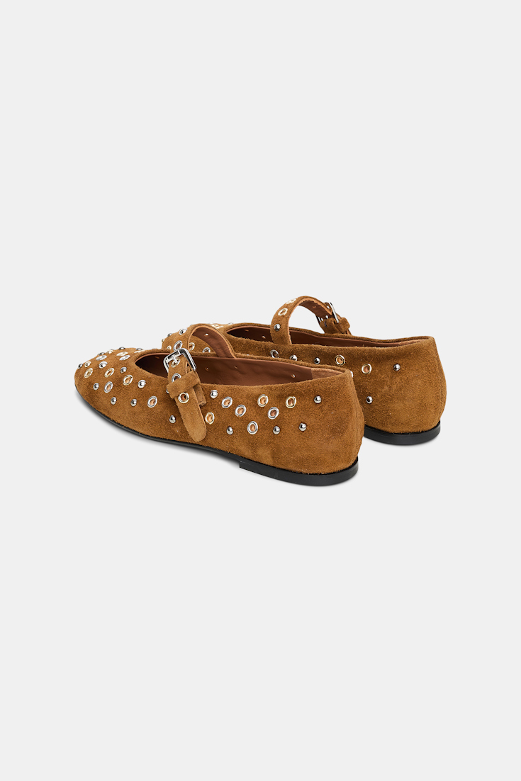 Dorothee Schumacher Embellished Mary-Janes tobacco