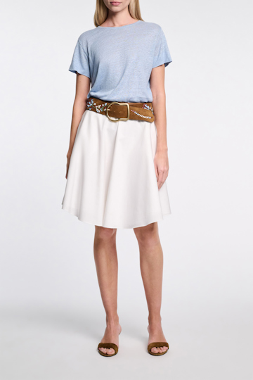 Dorothee Schumacher Embroidered suede belt vicunja