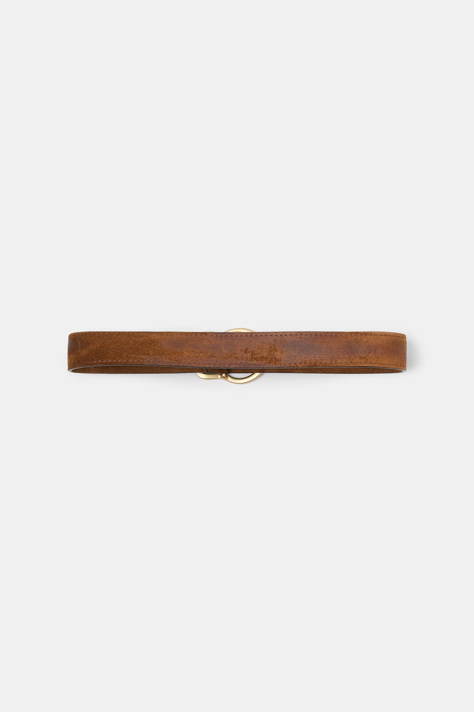 Dorothee Schumacher Waxed suede belt vicunja