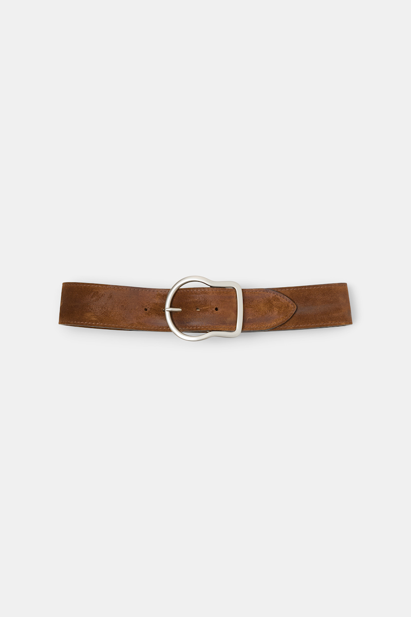 Dorothee Schumacher Suede Sensation Belt In Brown