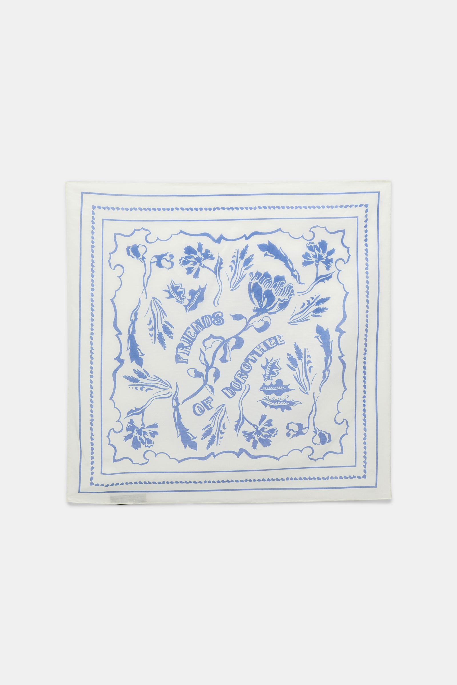 Dorothee Schumacher Printed bandana offwhite blue friends