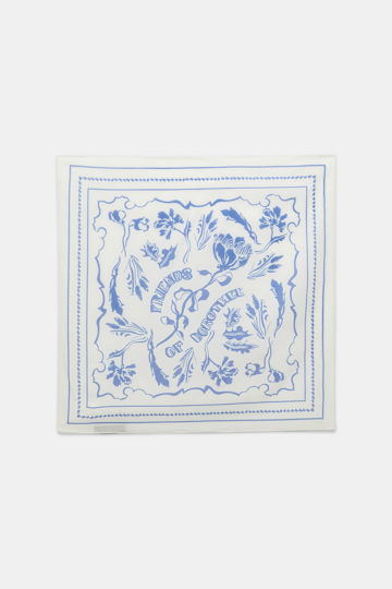 Dorothee Schumacher Bandana aus Baumwolle-Seide Mix offwhite blue friends