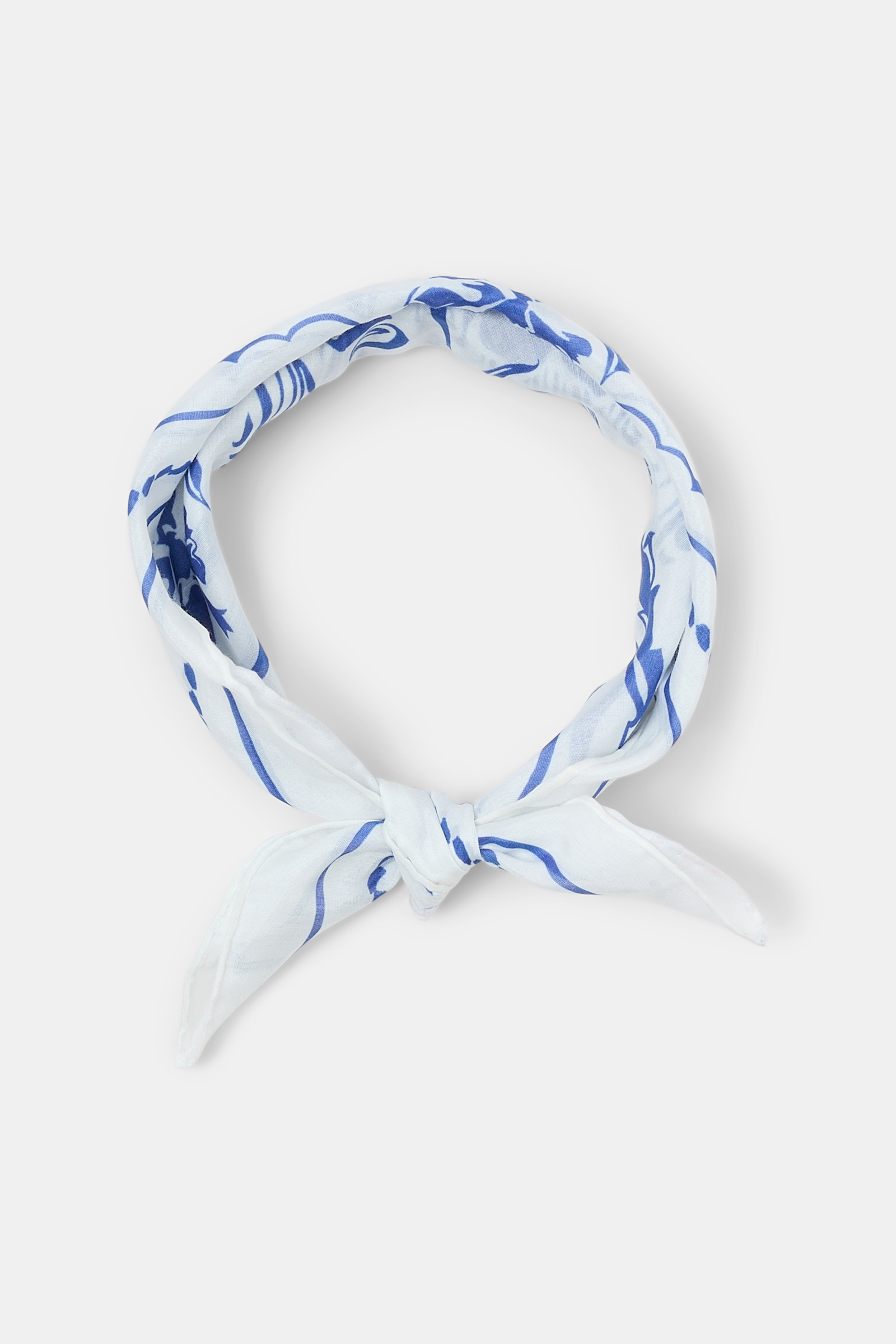 Dorothee Schumacher Printed bandana offwhite blue friends